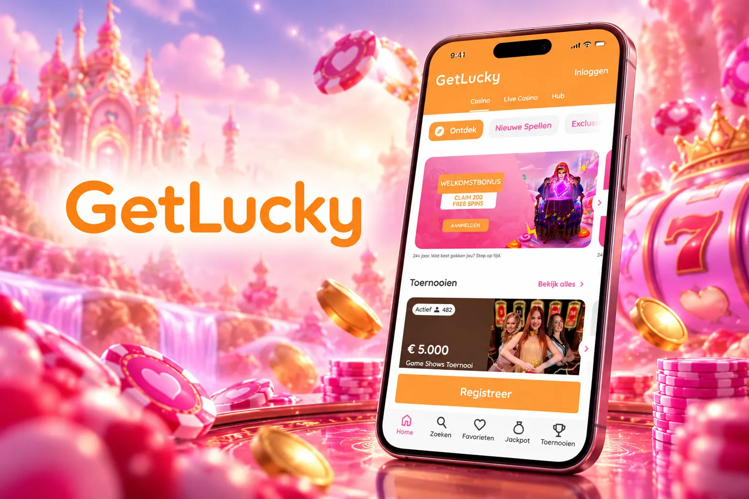 GetLucky Casino App-Screenshot